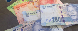 various notes of south african currency
