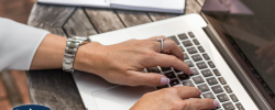 Hands on a keyboard